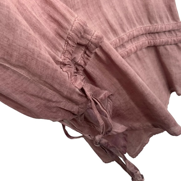 Young Fabulous & Broke Womens Side Drawstring Tie Tank Top Sz Medium Mauve - Picture 5 of 8